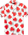 AMIRI HEARTS PYJAMA SHIRT