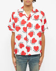 AMIRI HEARTS PYJAMA SHIRT