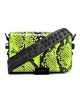 OFF-WHITE Binder Clip Bag Python Fluo Yellow V
