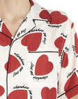 AMIRI HEARTS PYJAMA SHIRT