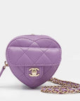 Chanel Heart Clutch With Chain