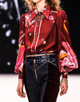 ZIMMERMANN. Blouson Shirt Plum