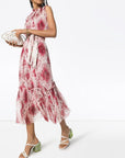 ZIMMERMANN. Print Sleeveless Midi Dress - PINK