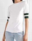 MAGGIE MARILYN. JERSEY T-SHIRT IN WHITE PINE