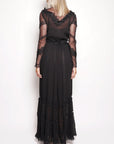 PINKO. Dress with Black Dice Lace