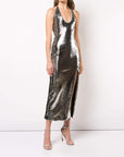 Galvan London. GLITTER MAXI DRESS