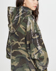 R13. CAMO SEQUINED HOODIE