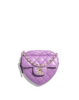 Chanel Heart Clutch With Chain