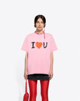 BALENCIAGA . slogan-print T-shirt