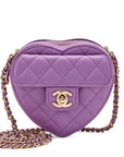 Chanel Heart Clutch With Chain