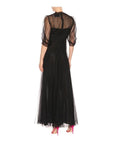 VALENTINO GARAVANI Gathered pintucked tulle midi dress
