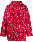 Balenciaga Paris pattern oversized hoodie - Red